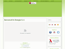 Tablet Screenshot of energiasrl.it